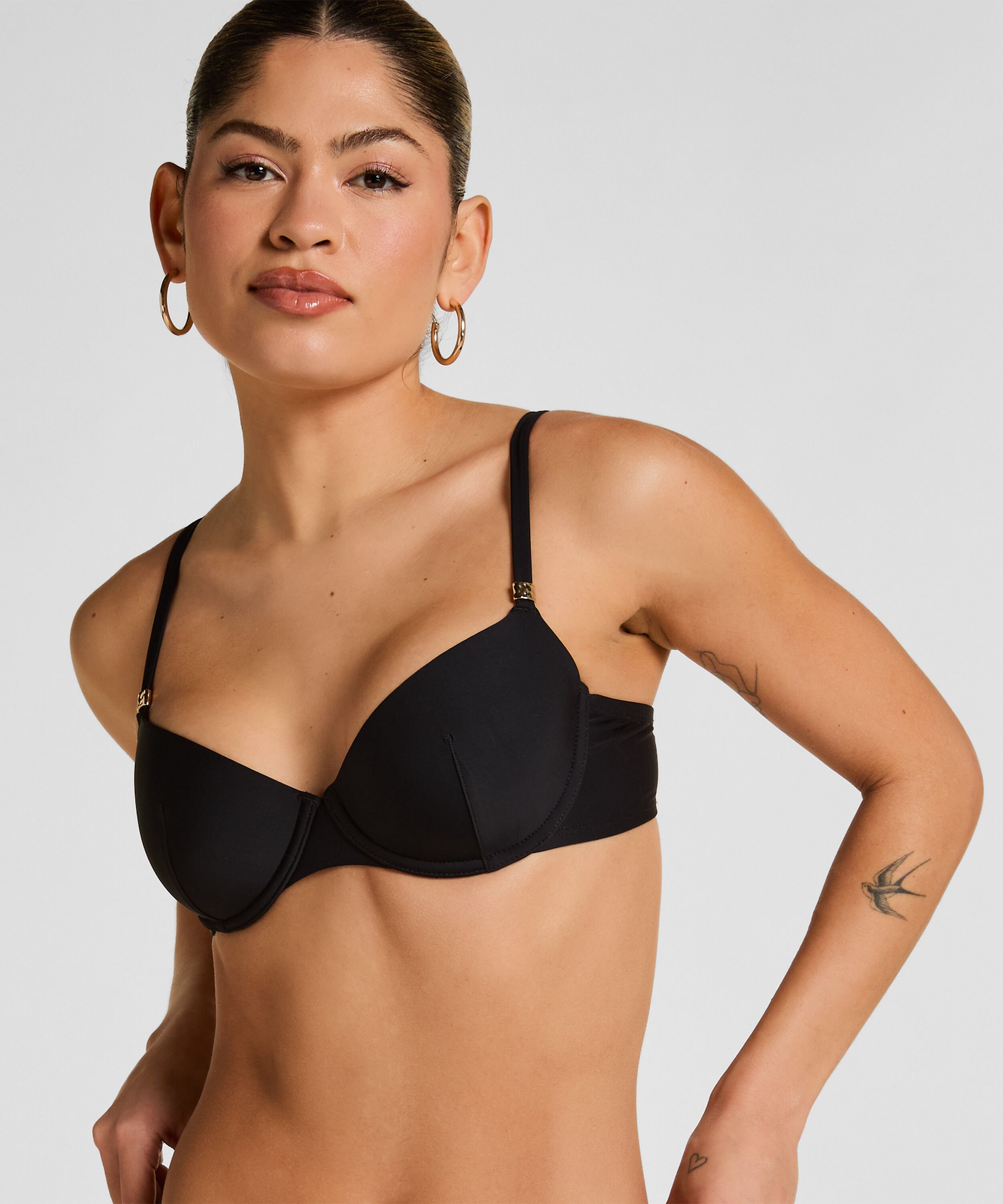 Luxuriöses Bügel-Bikini-Top mit Polsterung