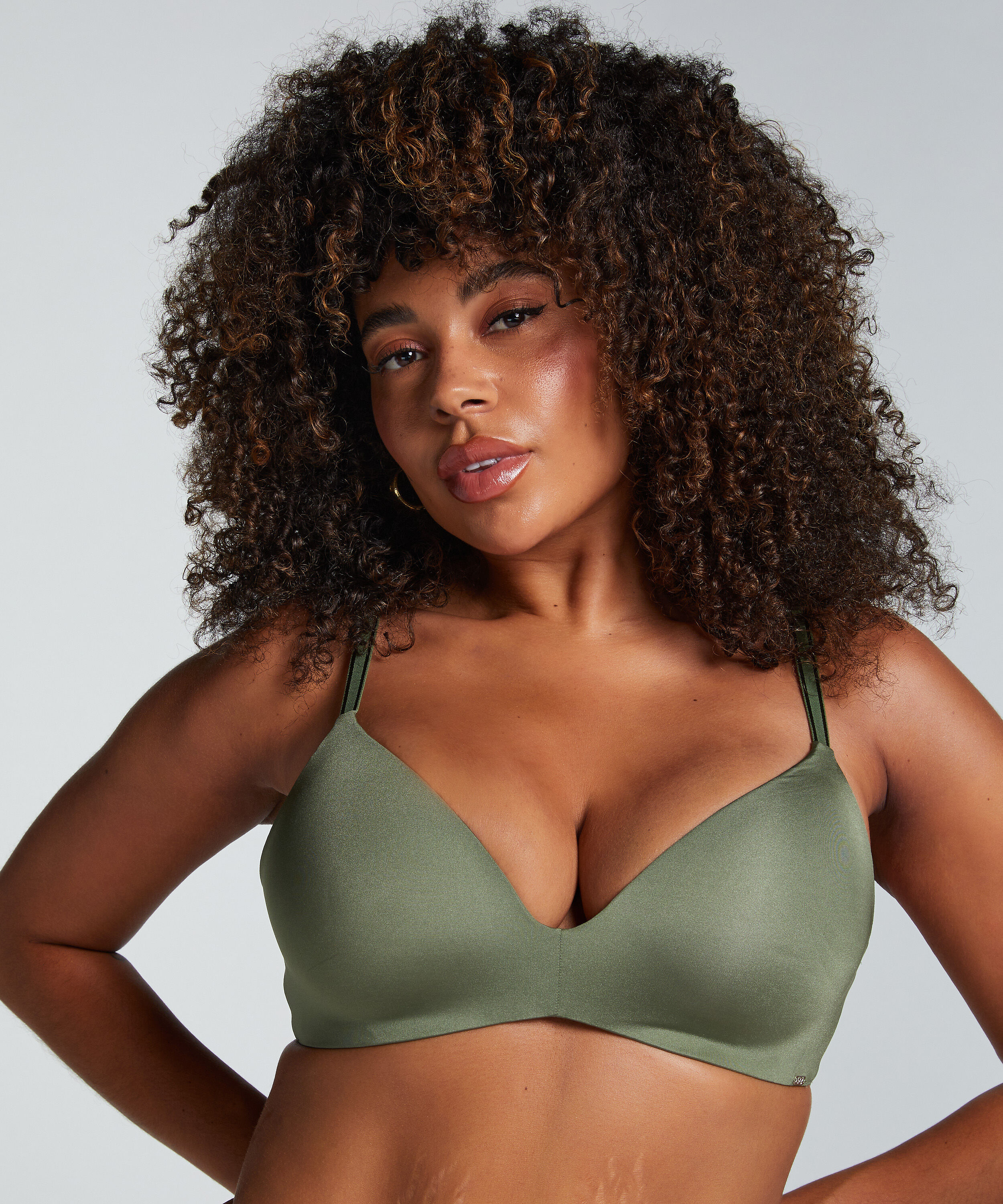 Soutien-gorge sans armatures pr&eacute;form&eacute; Mona, Vert