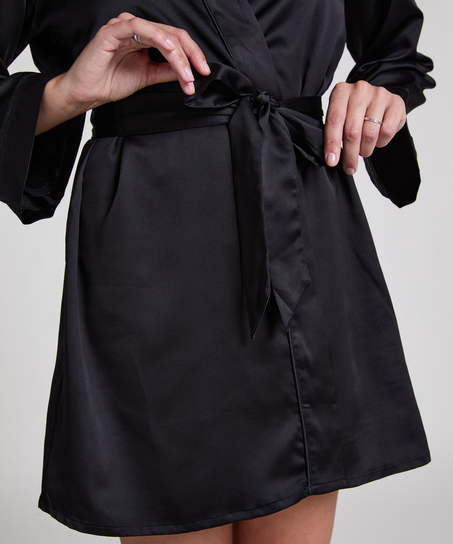 Kimono Satin, Schwarz