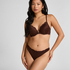 Soutien-gorge à armatures préformé push-up Marine, Marron