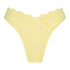 Slip de Bikini Échancrés Scallop, Jaune