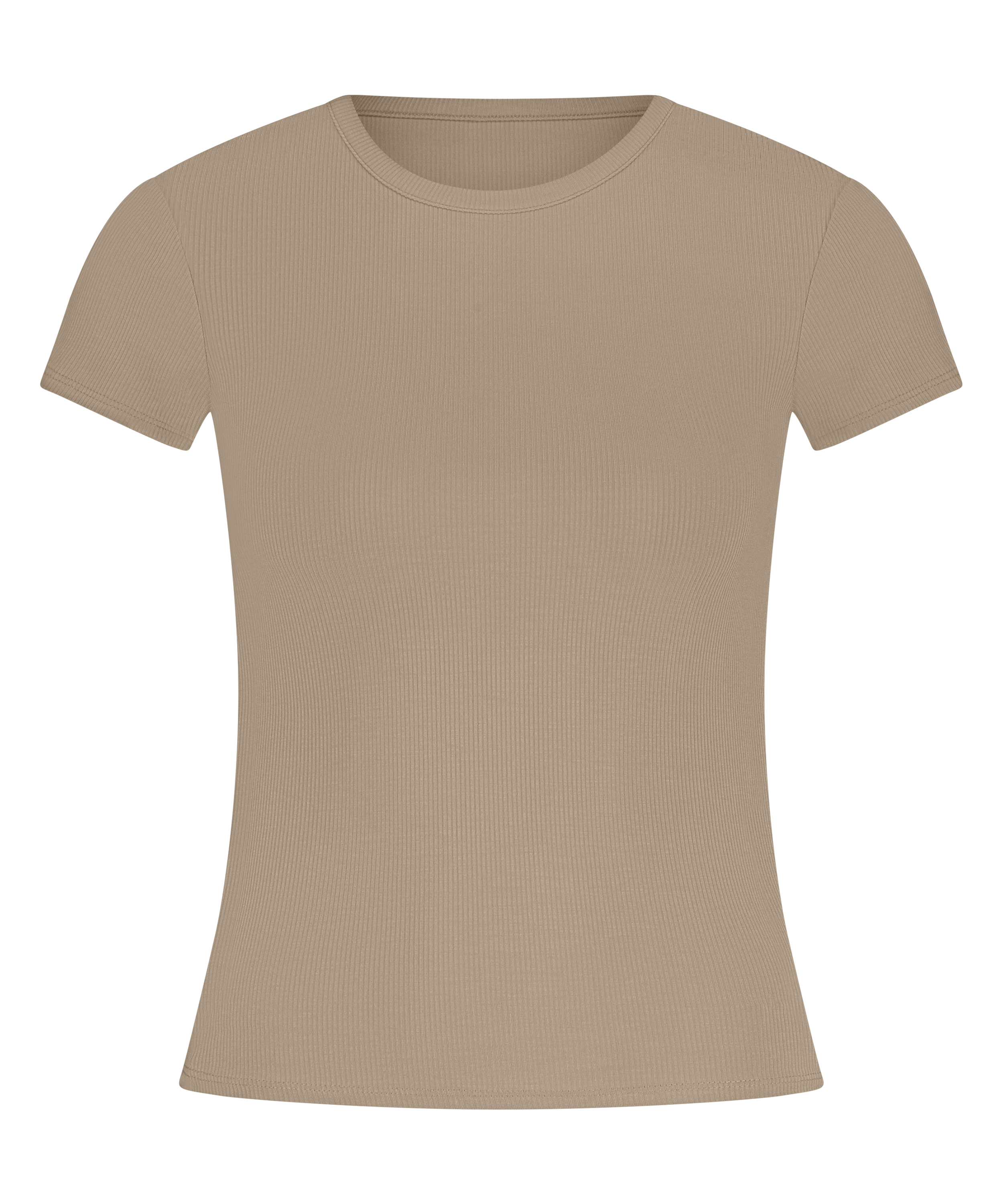 Pyjama-Top Rib Essential, Beige, main