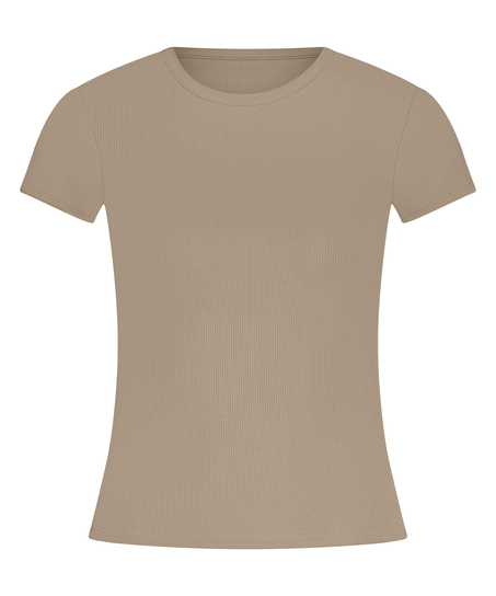 Pyjama-Top Rib Essential, Beige