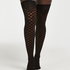 Stay-ups Fishnet Duckie, Schwarz