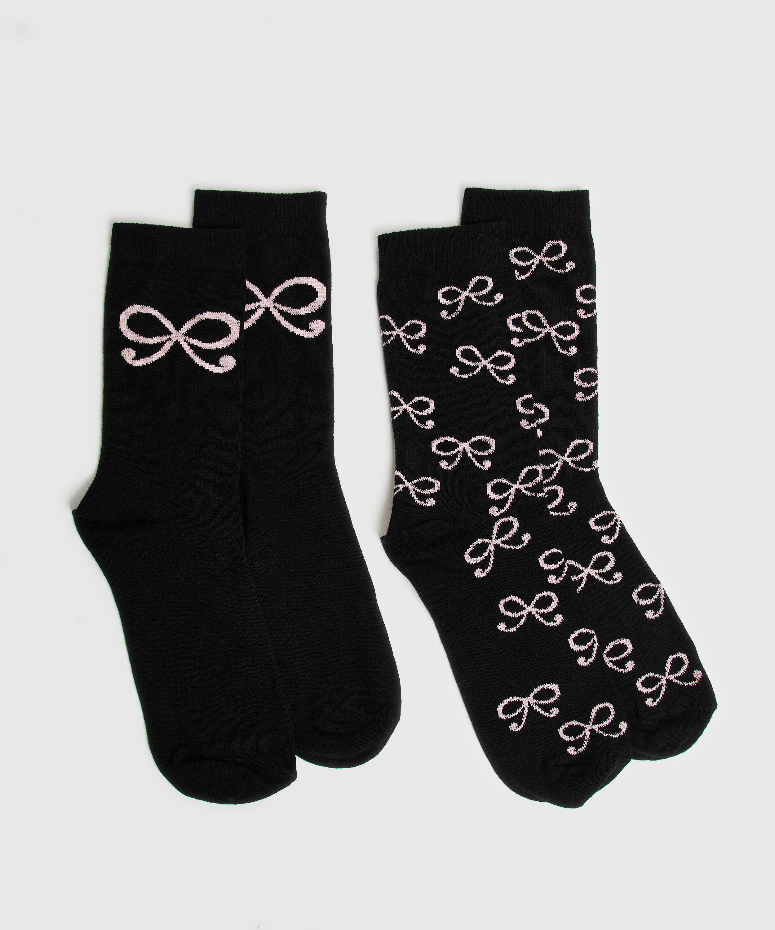 2 Paar Baumwollsocken, Grau