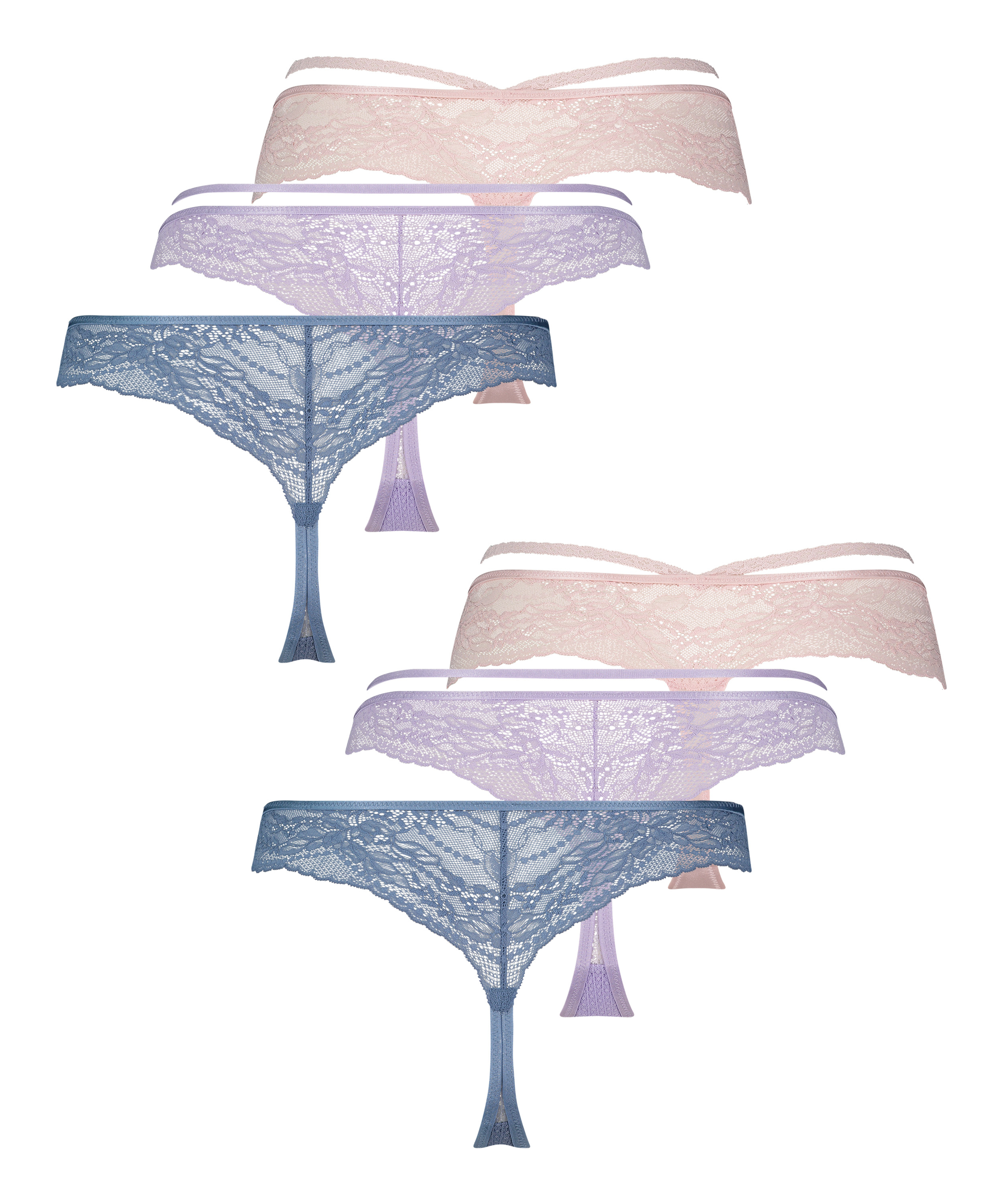 6er-Pack Brazilians, Blau, main