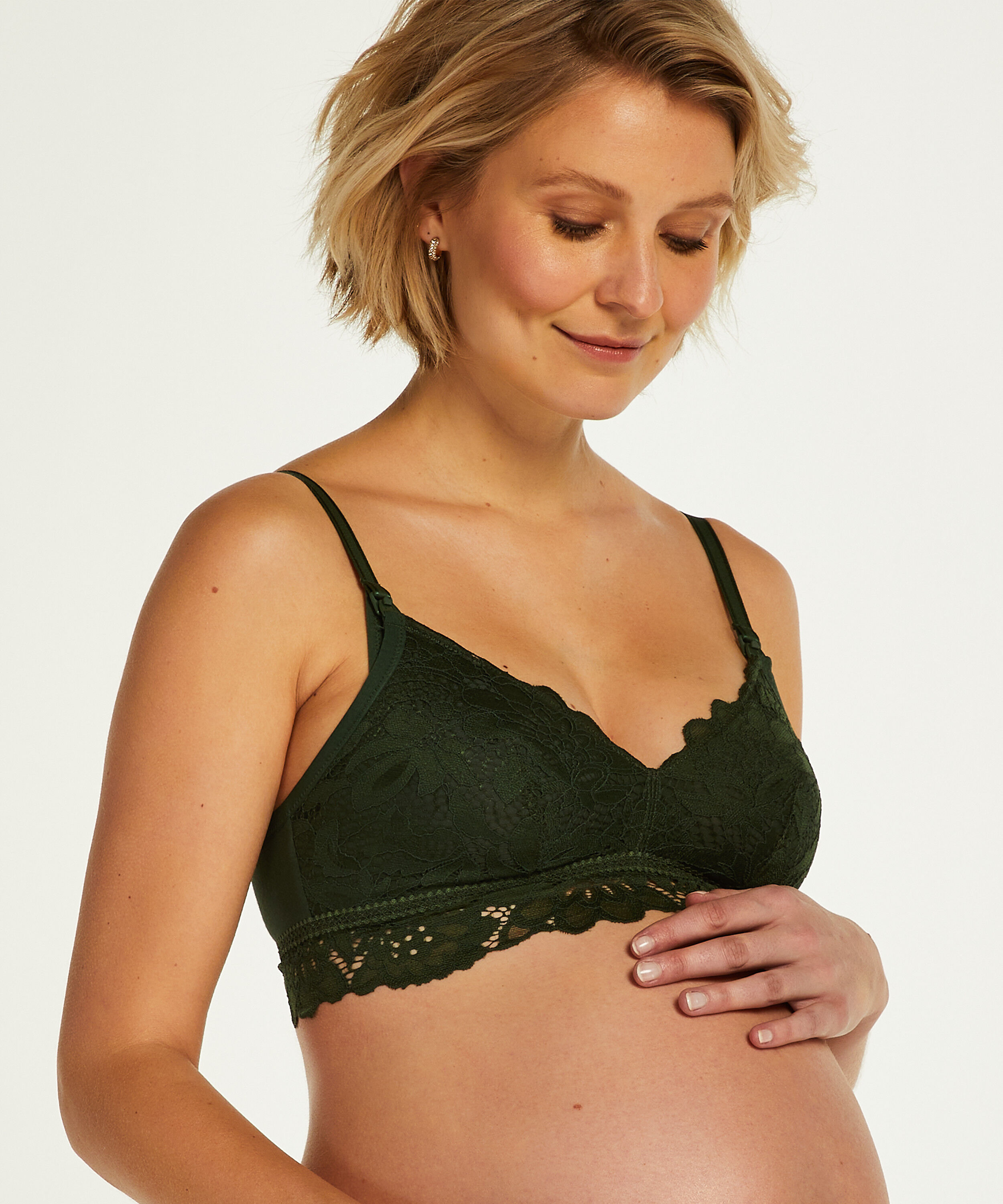 Soutien-gorge d&rsquo;allaitement non-pr&eacute;form&eacute; sans armatures Shiloh, Vert