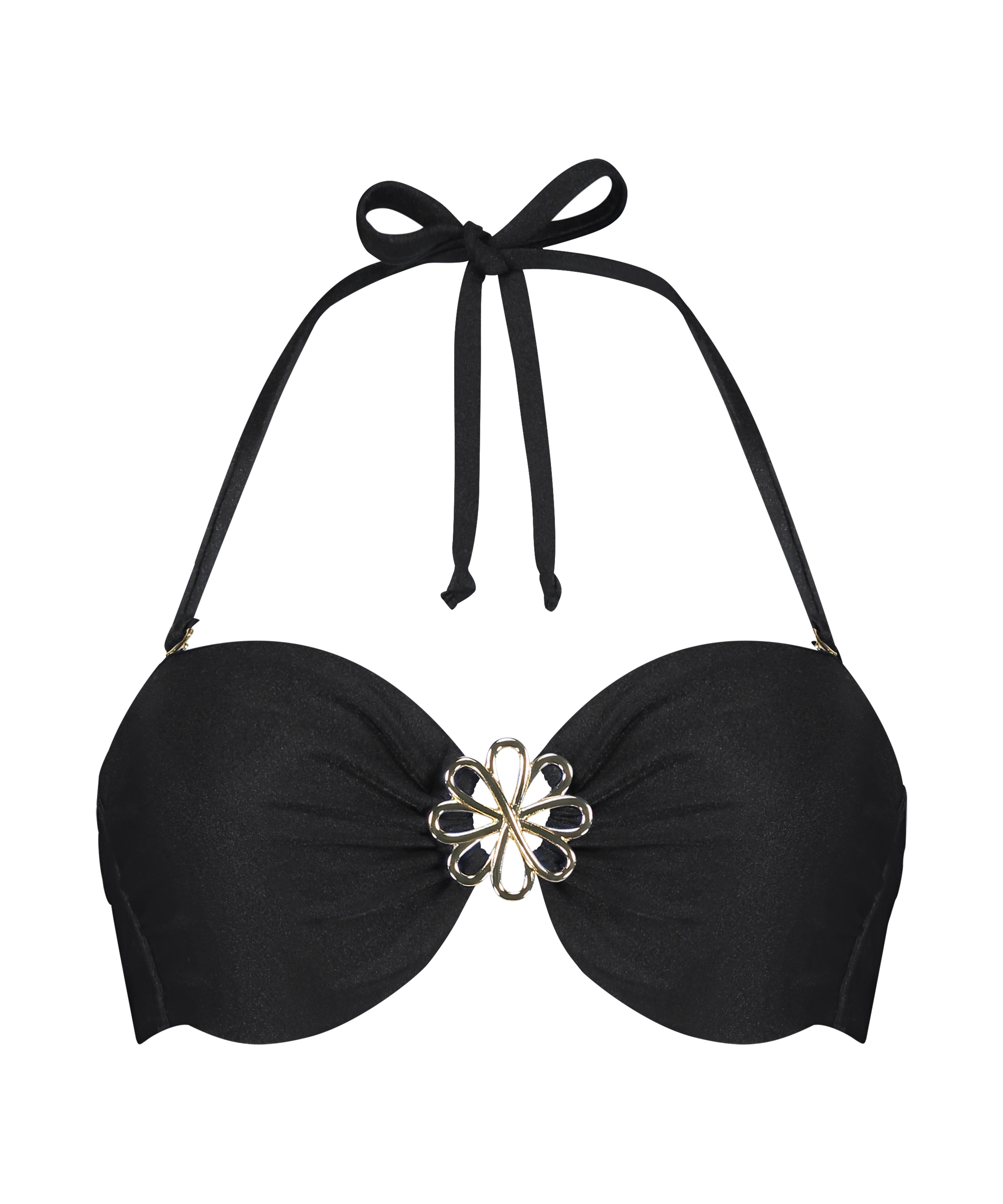 Haut de bikini Bandeau Yucatan, Noir, main