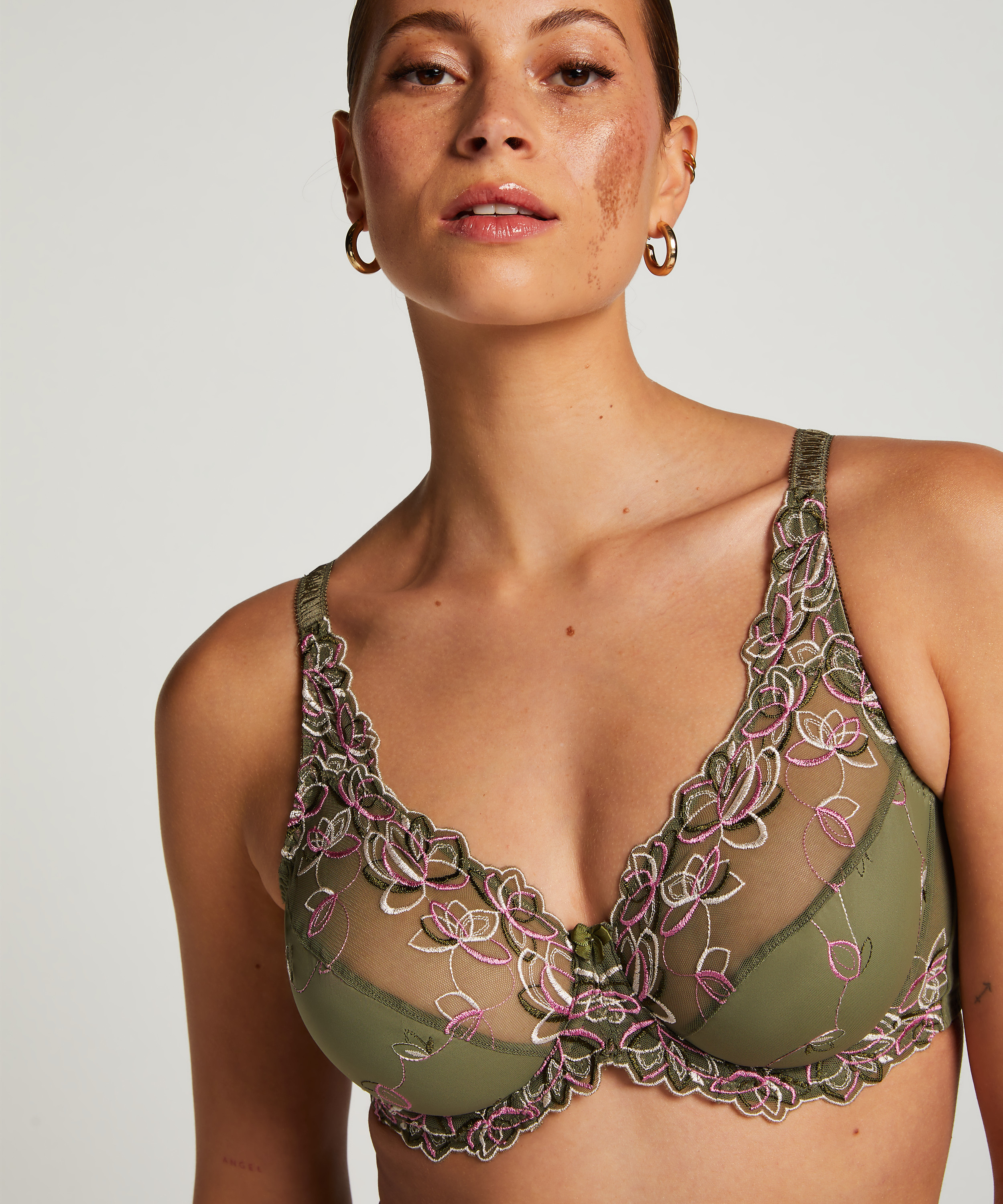 Soutien-gorge &agrave; armatures non-pr&eacute;form&eacute; Diva, Vert, main