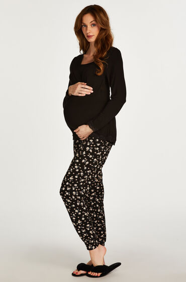 Image of Hunkemöller Pyjama-Set für das Stillen Schwarz