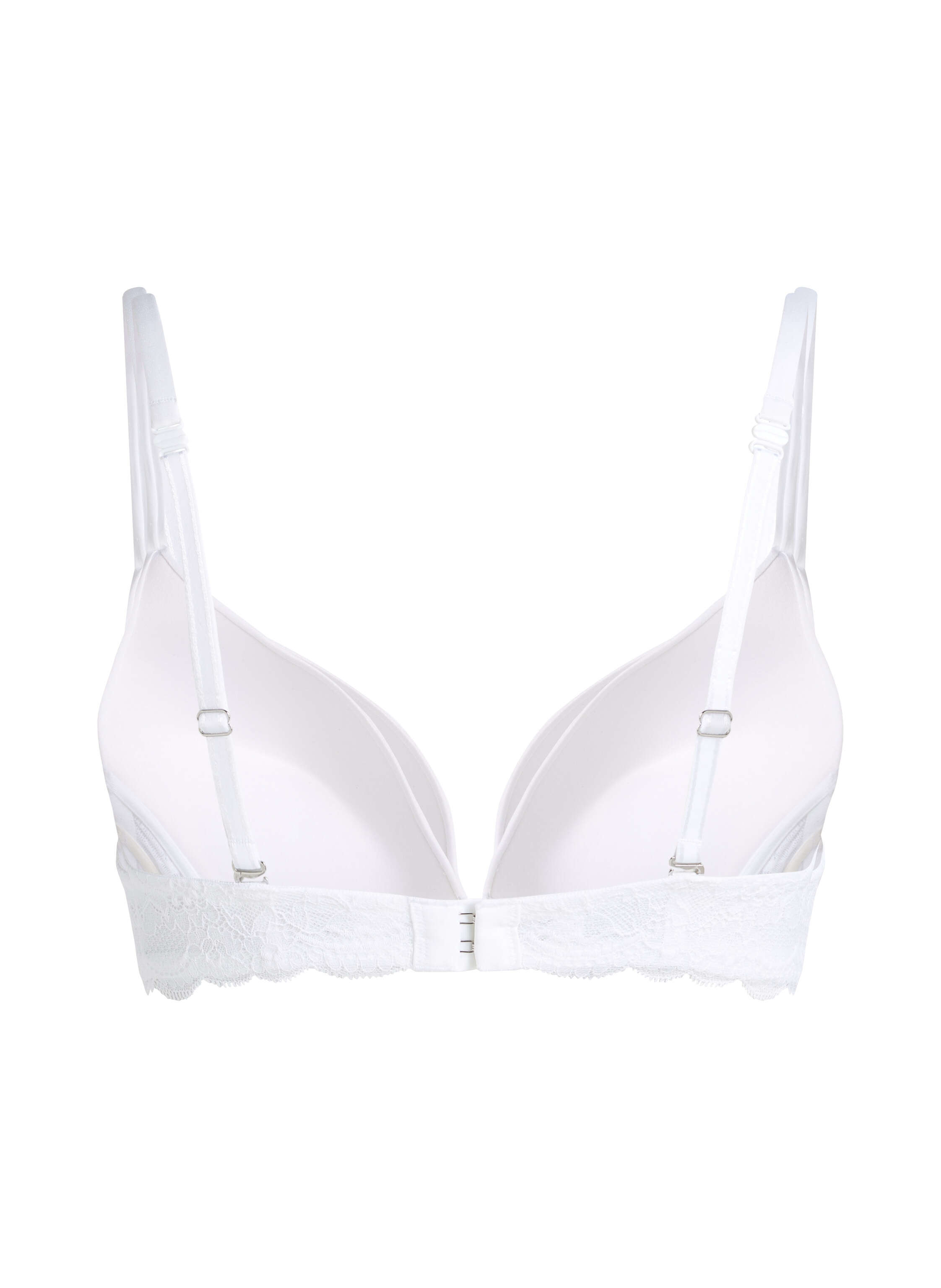 Soutien-gorge &agrave; armatures pr&eacute;form&eacute; push-up Angie, Blanc, main