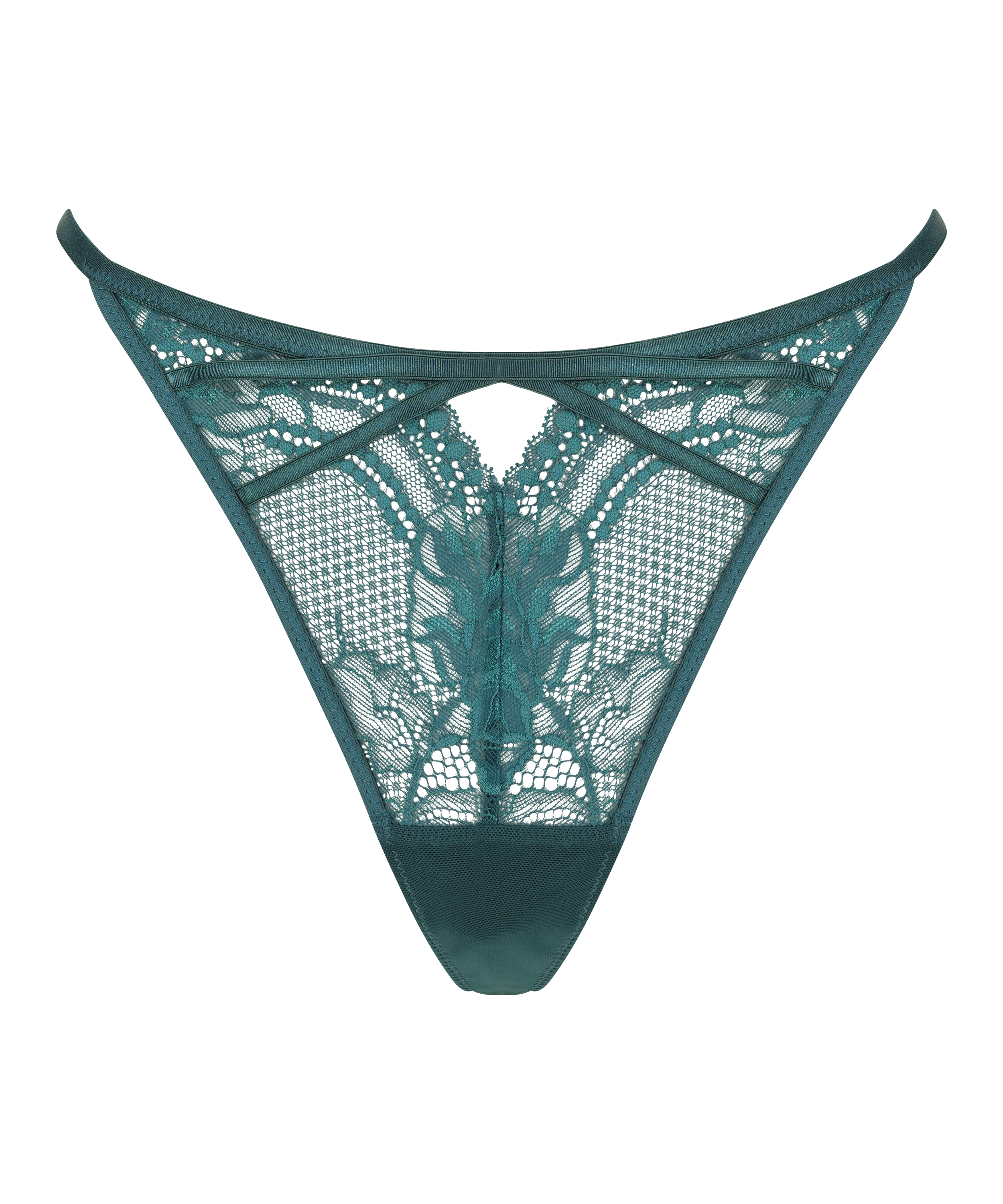 String taille haute Raquel, Bleu, main