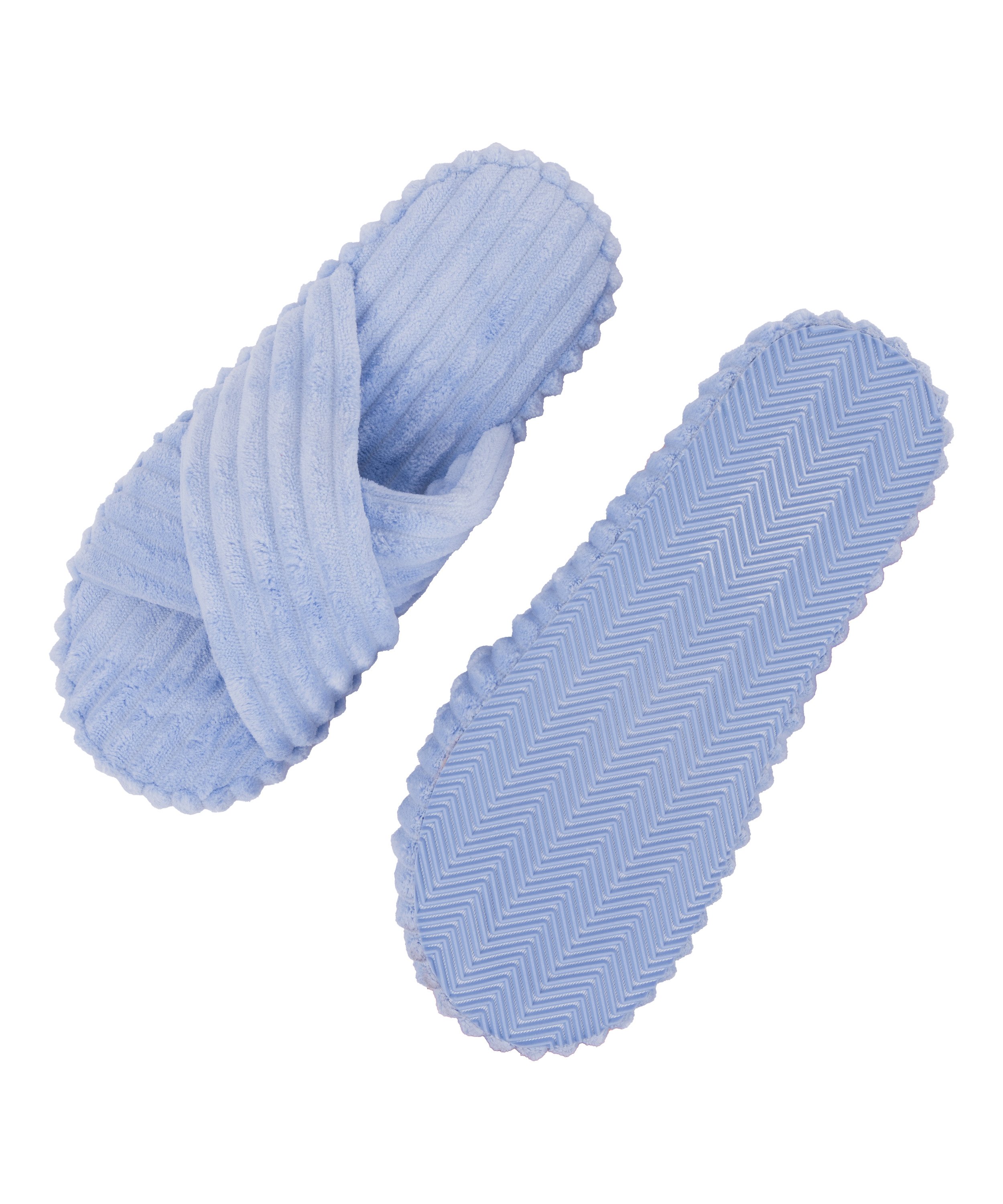 Slipper Weiche Rippung, Blau, main