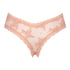 Slip br&eacute;silien V-shape mesh, Rose
