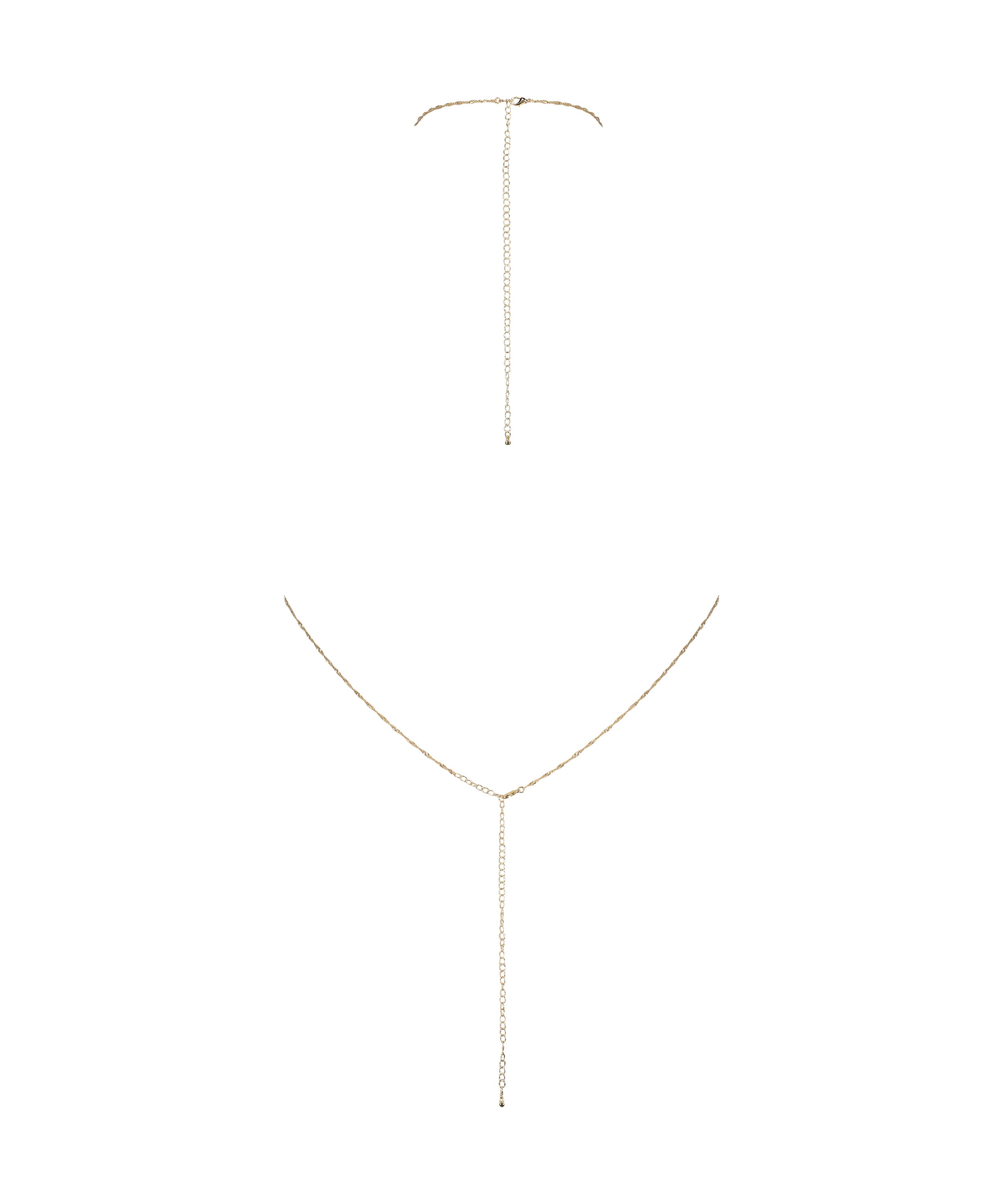 Bralette Chain Top, Gelb, main