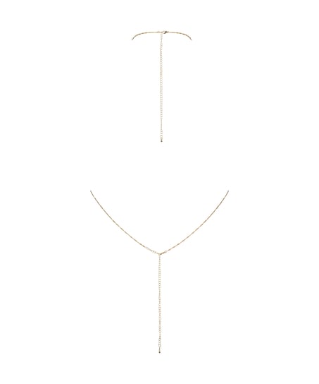 Bralette Chain Top, Gelb