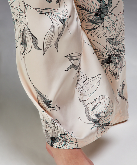 Petite Palazzo-Hose Satin Lotus, Rose