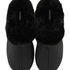 Tongs Fake Fur, Noir