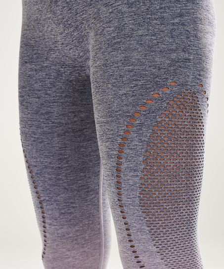 HKMX Legging sport taille haute roundknit ombre, Bleu