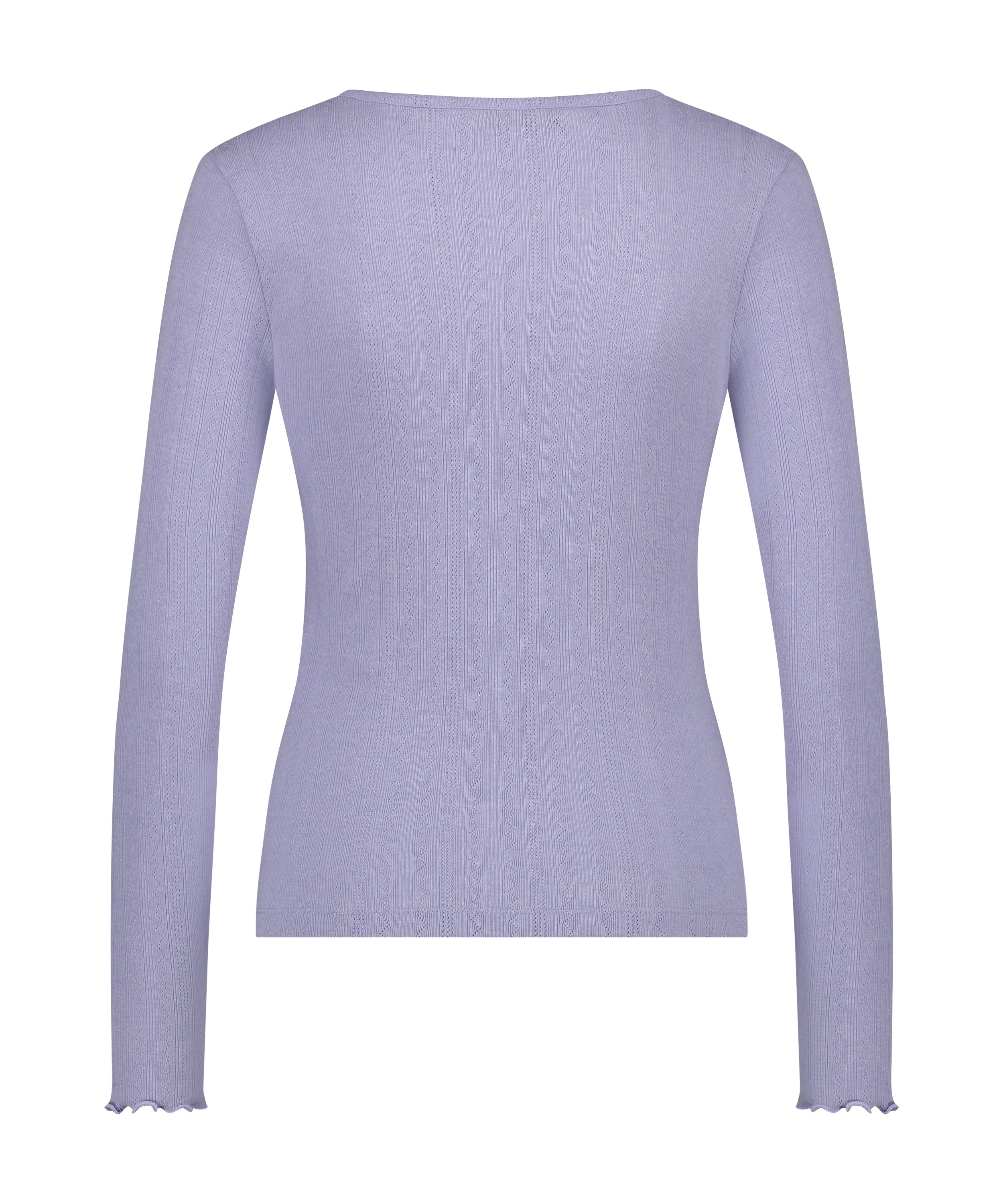 Haut de pyjama Henley, Violet, main