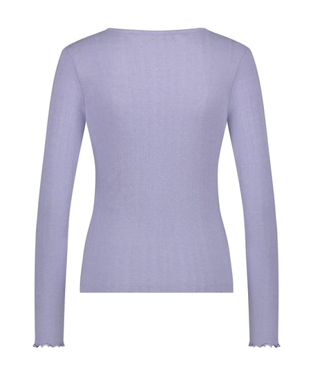 Haut de pyjama Henley, Violet