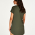 Chemise de nuit col rond, Vert