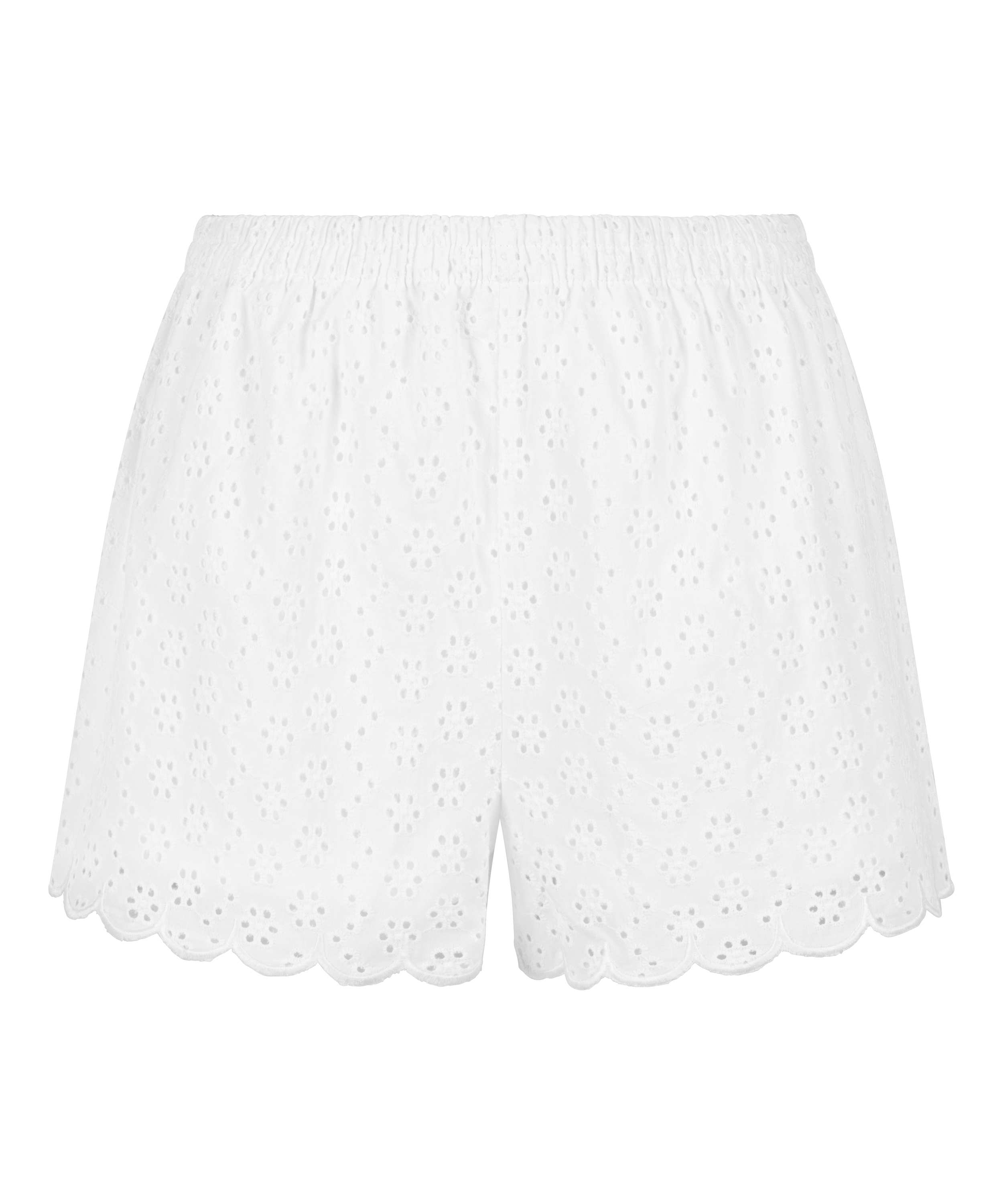 Shorts Broiderie Anglaise, Weiß, main