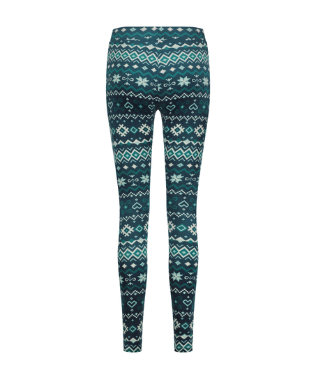 Leggings Velours, Blau