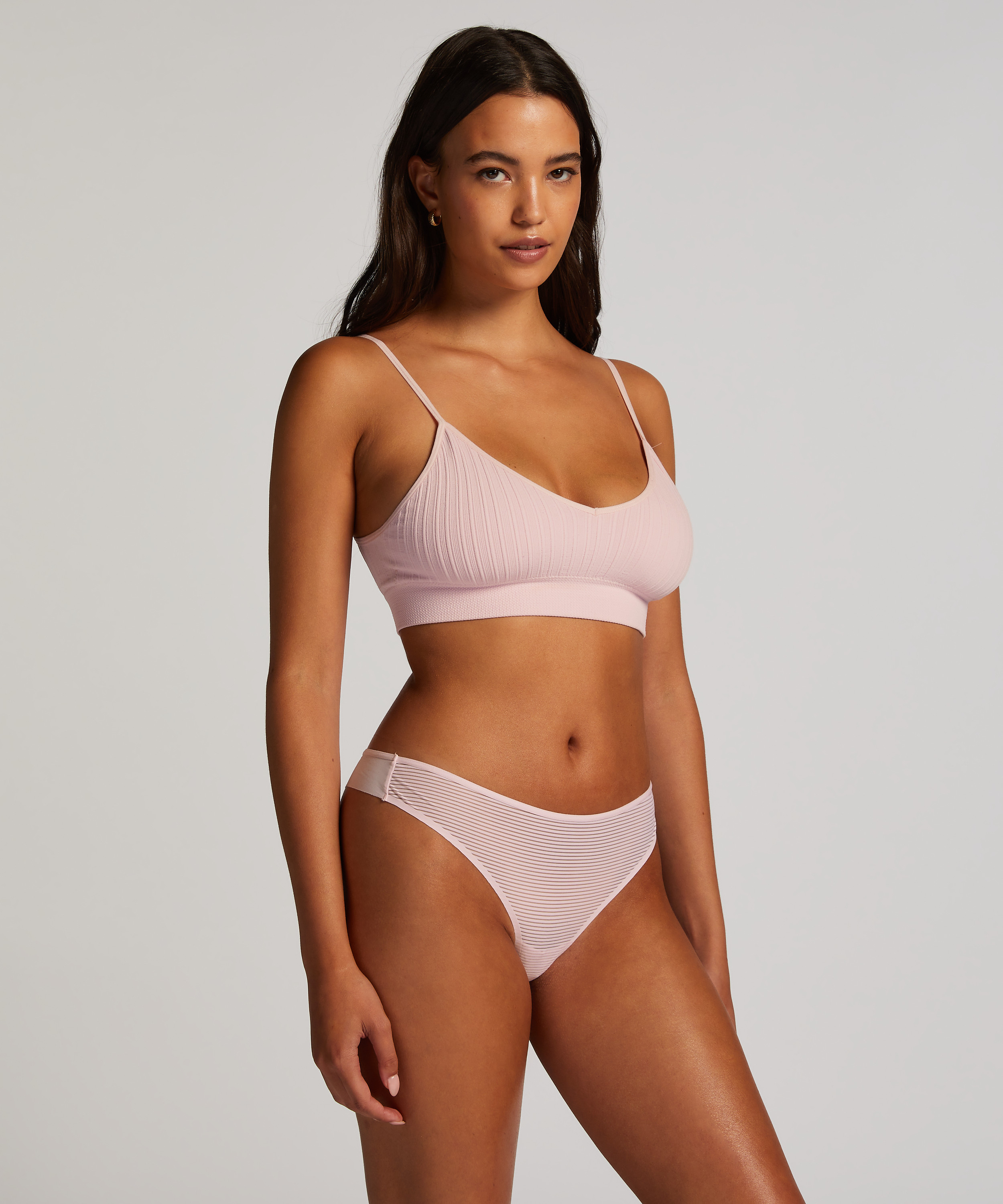 Invisible String Stripe Mesh, Rose, main