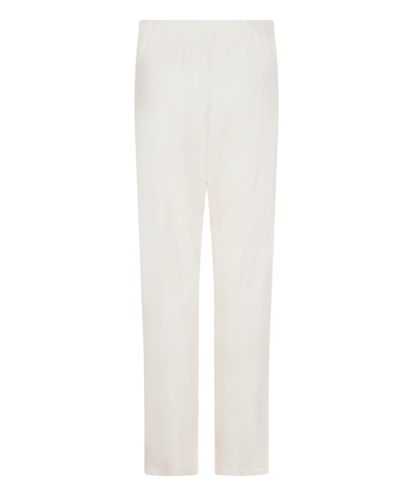 Pantalon Brushed Jersey, Blanc