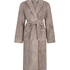 Bademantel Fleece, Beige