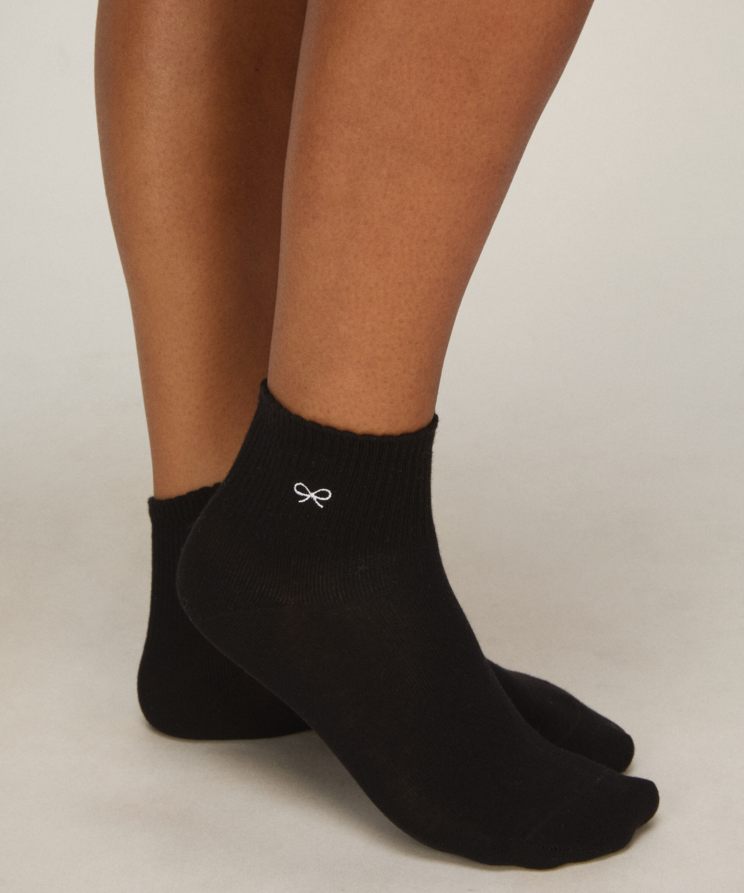 2 Paar Baumwoll-Half-Crew-Socken