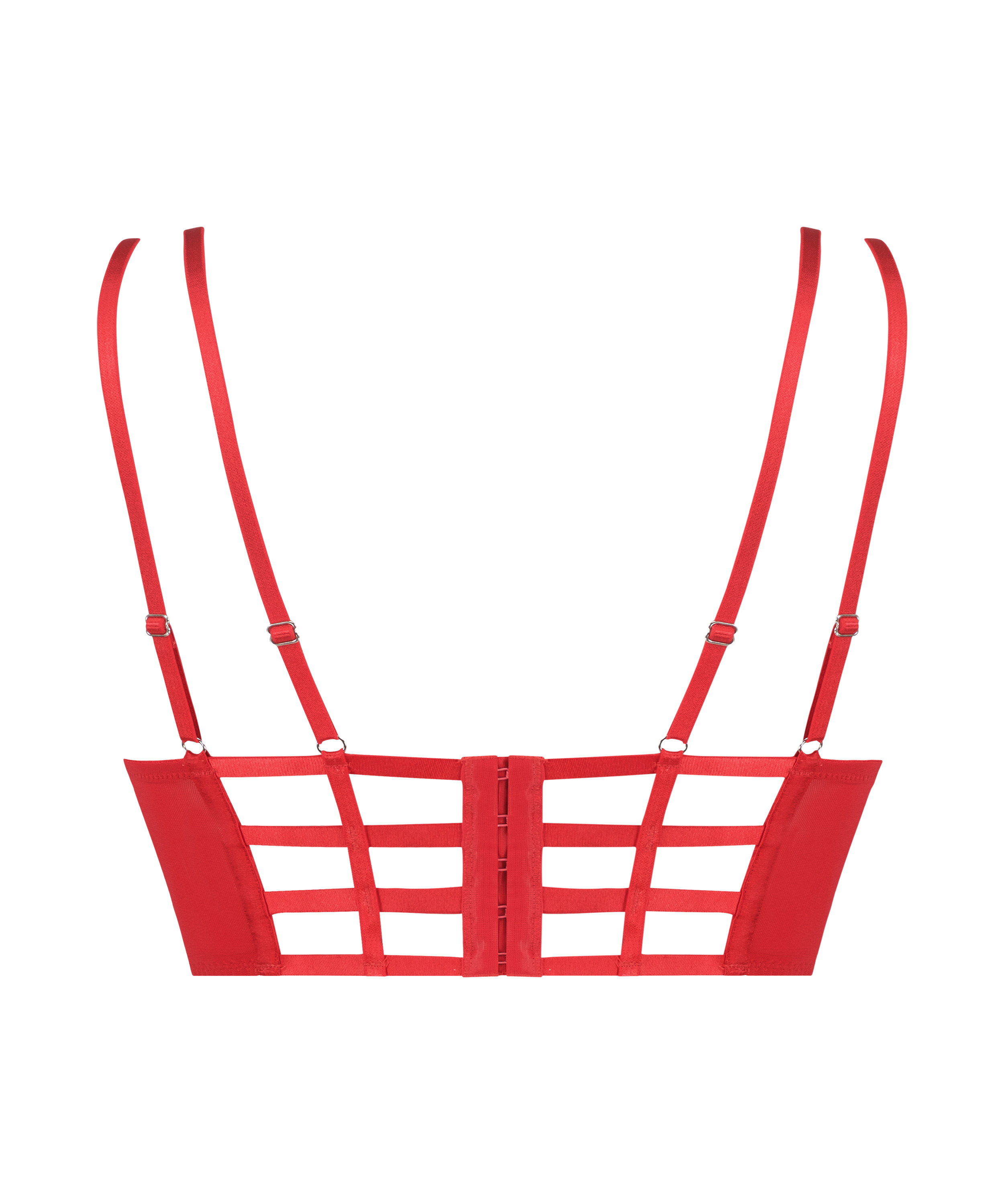 Vorgeformter Longline-B&uuml;gel-BH Oceana, Rot, main