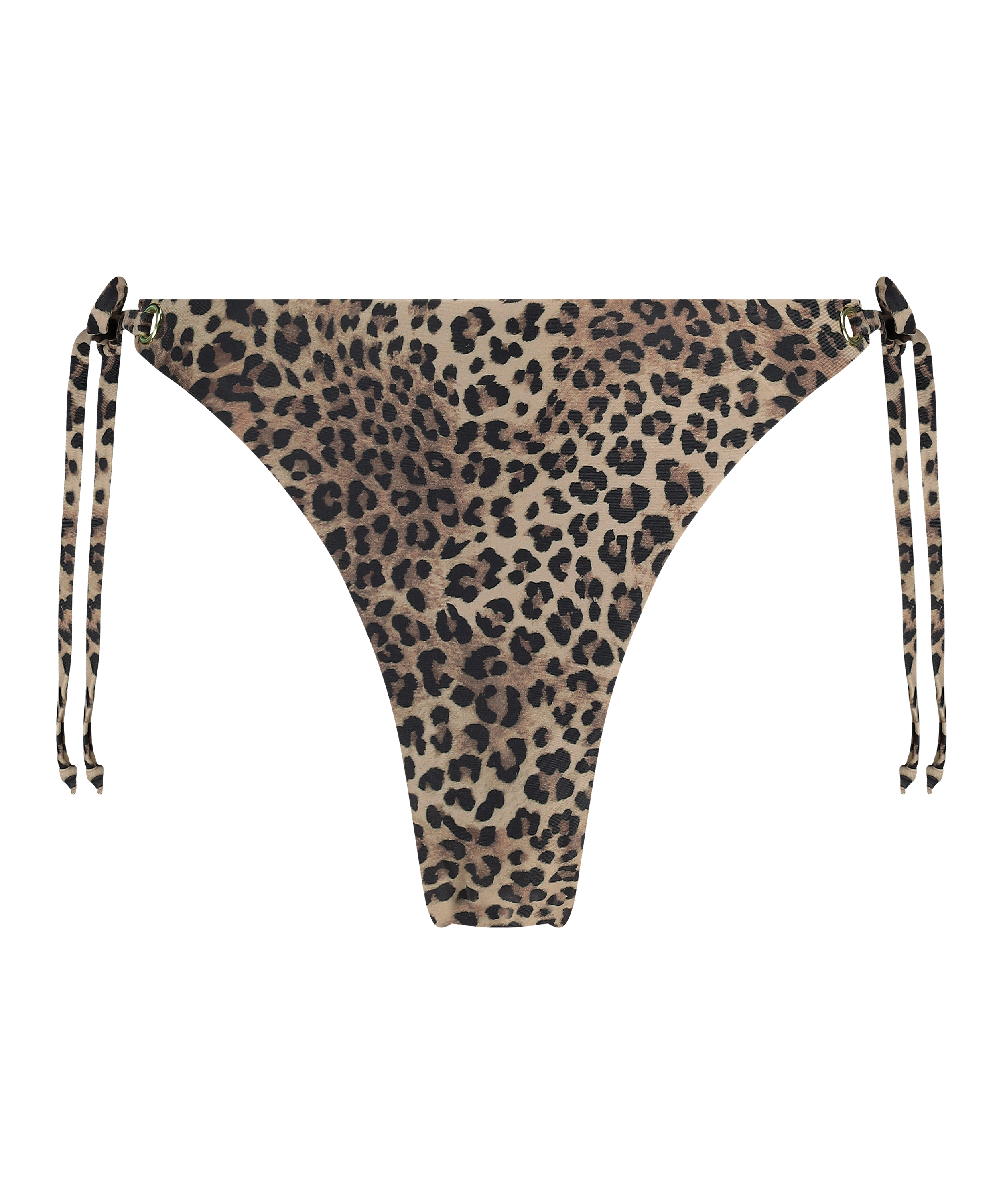 Slip de Bikini Cheeky Tanga Cannes, marron, main