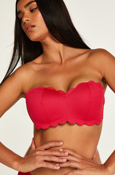 Hunkemöller Vorgeformtes Bandeau Bikini-Oberteil Scallop Rose