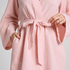 Robe courte en mousseline, Rose