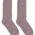 Socken flauschig, Lila