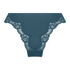 Slip brésilien Lace & Shine, Bleu