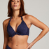 Vorgeformtes Push-up Bügel-Bikini-Top Kai, Blau