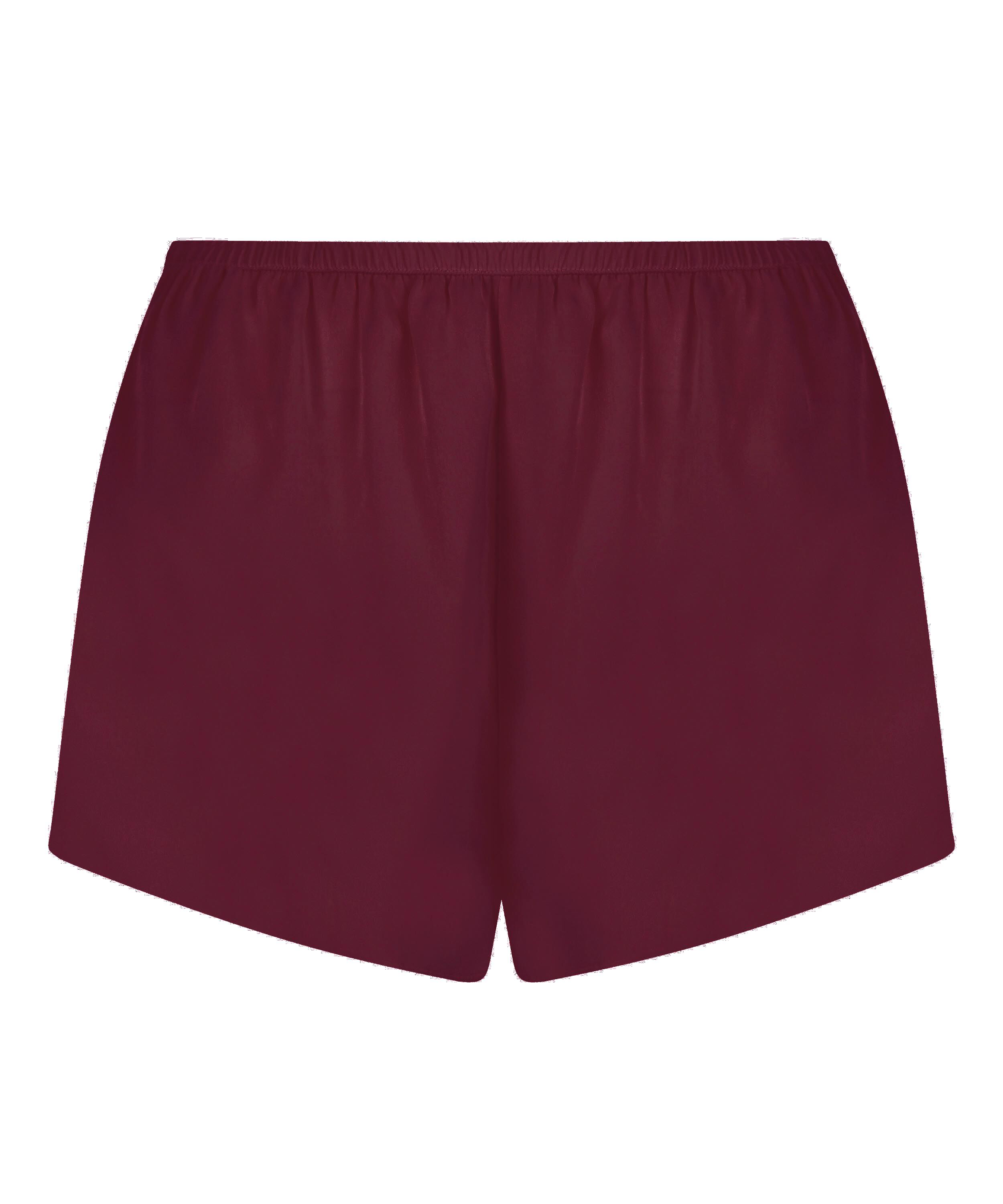 Satin-Shorts Minimal, Lila
