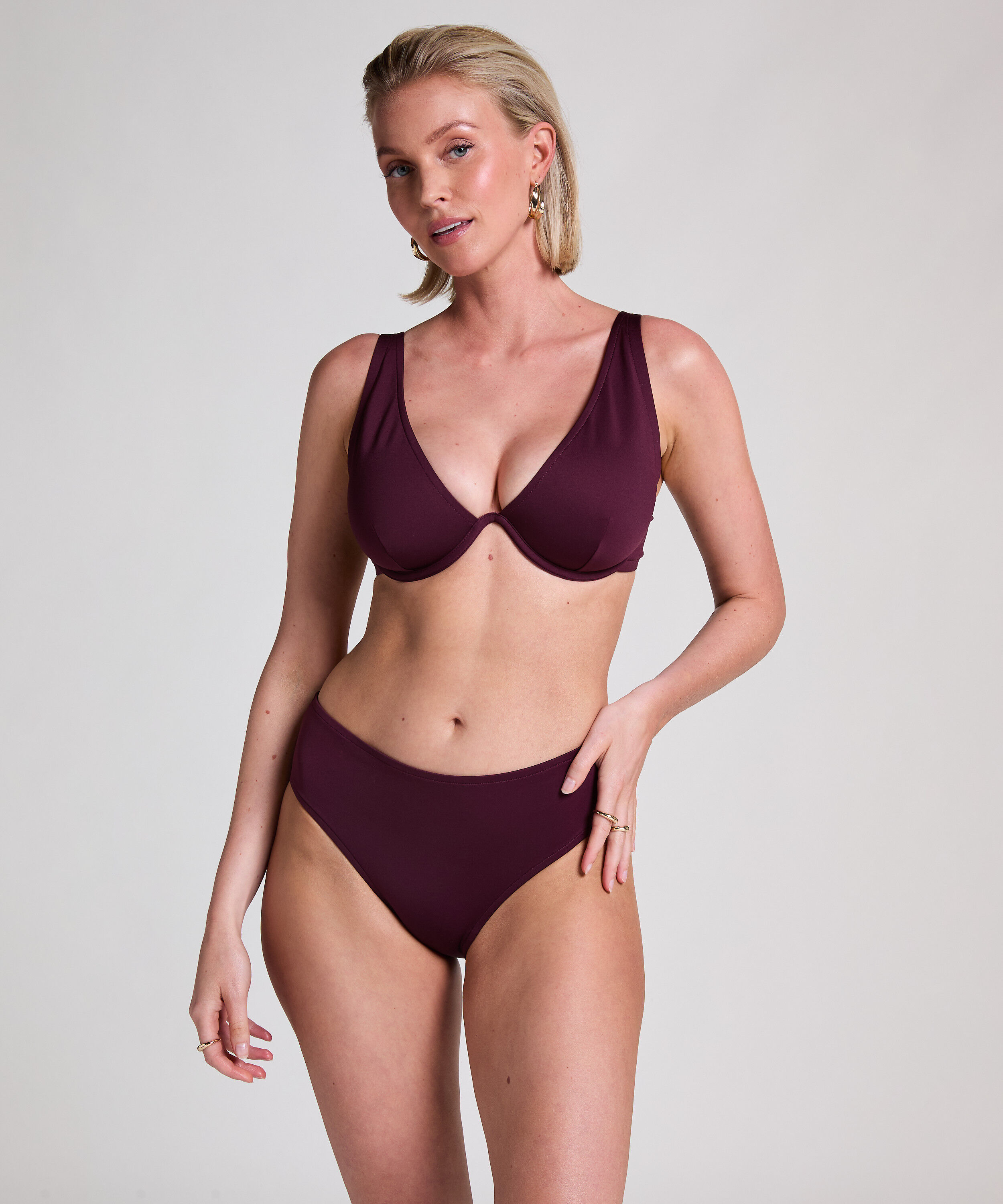 Bas de bikini en n&eacute;opr&egrave;ne Rio, Violet