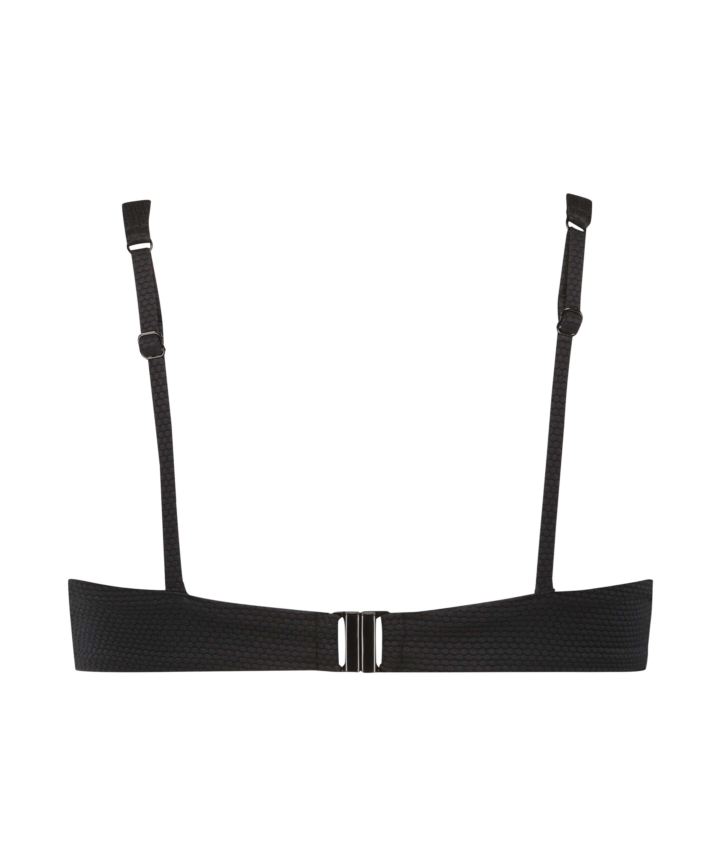 Haut de bikini &agrave; armatures non pr&eacute;form&eacute; Scallop, Noir, main