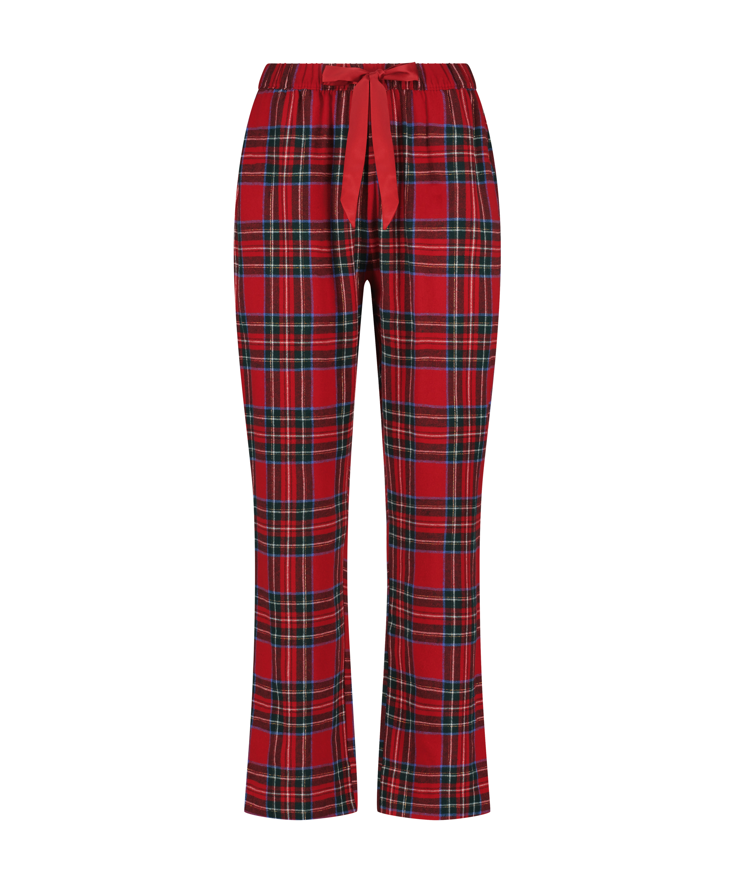 Tall Pyjamahose aus Flanell, Rot, main