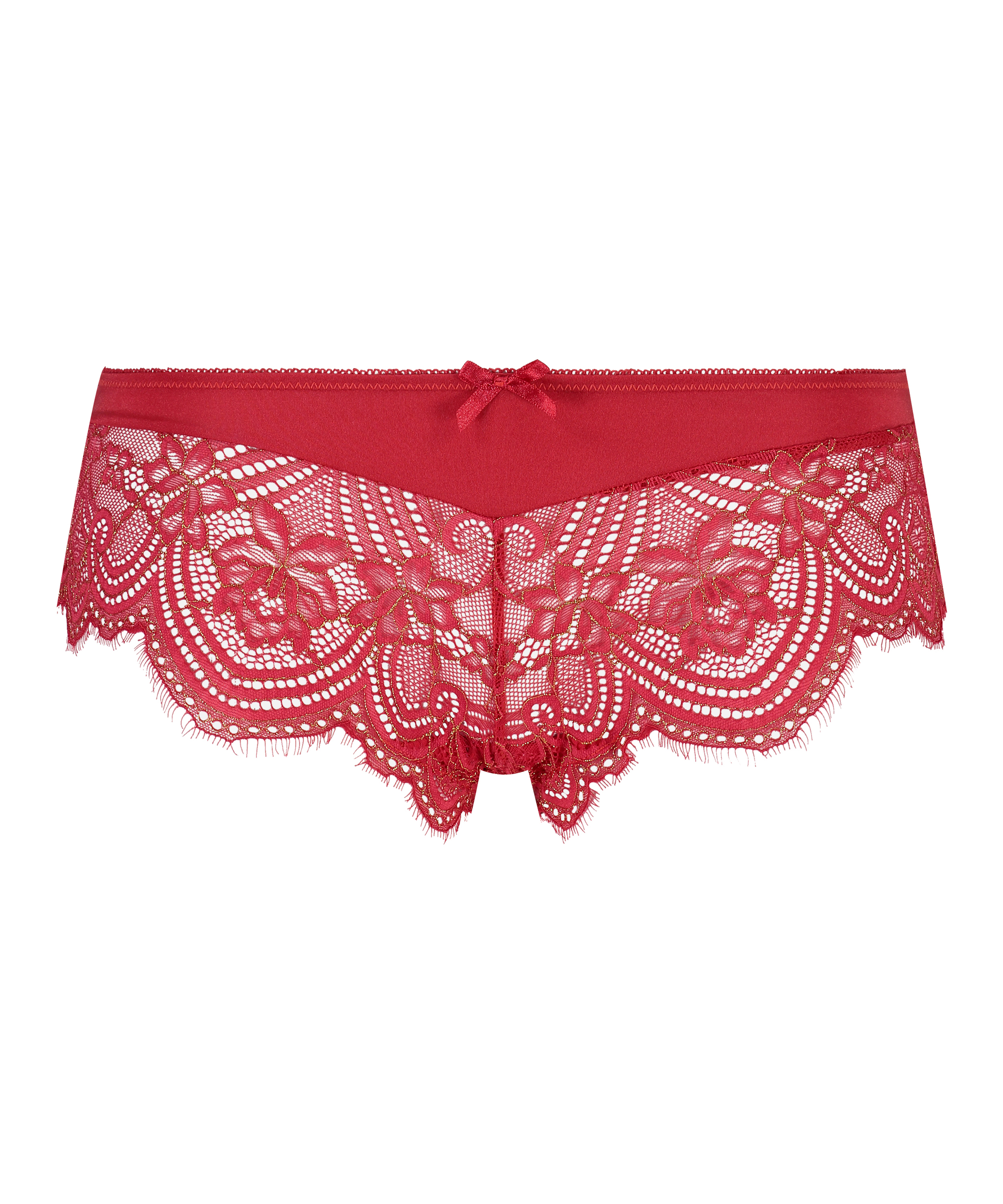 Slip br&eacute;silien short Selena, Rouge, main