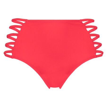Slip de bikini taille haute Sunset Dream, Rouge