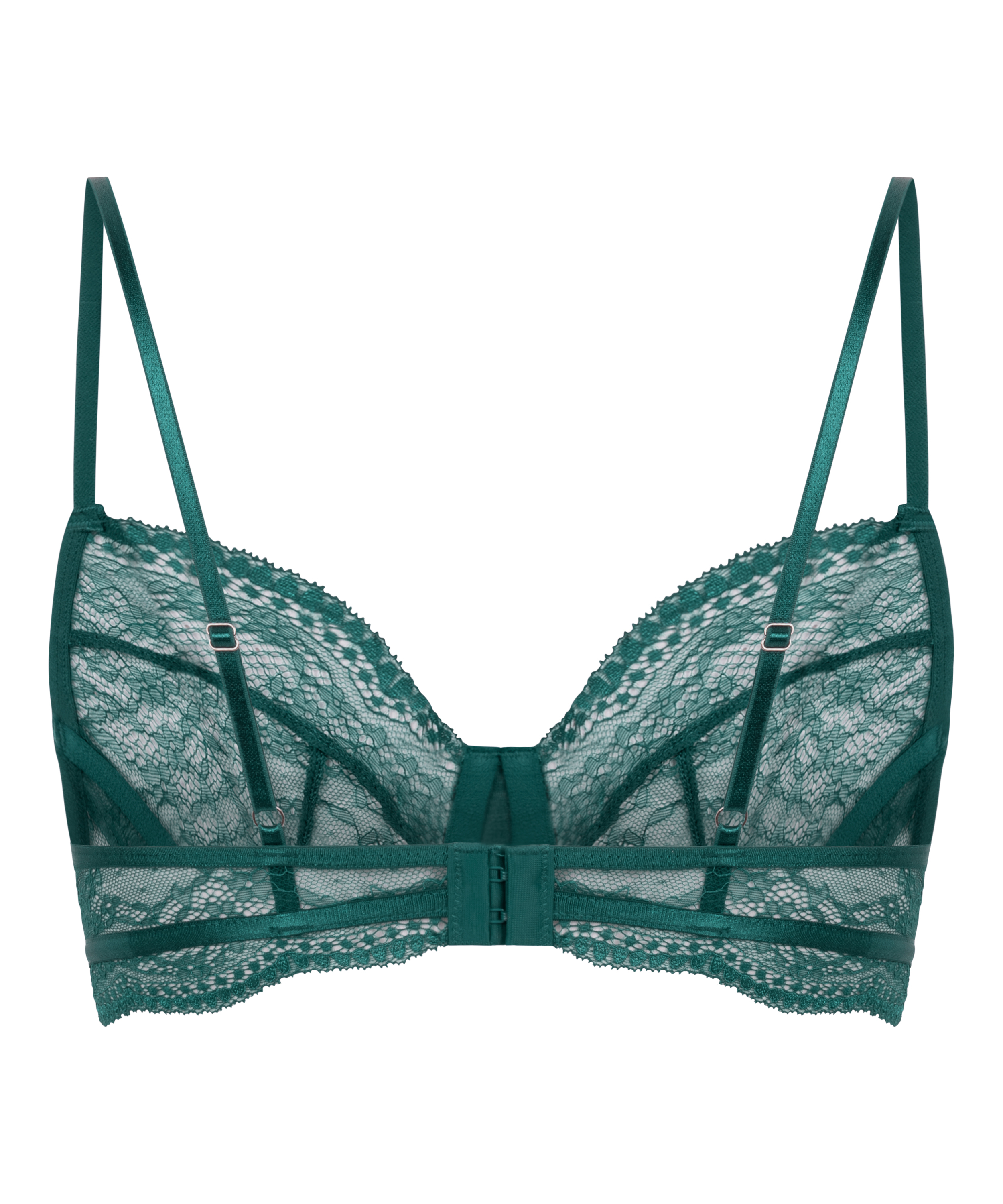 Soutien-gorge non-rembourr&eacute; &agrave; armatures Isabelle, Vert, main
