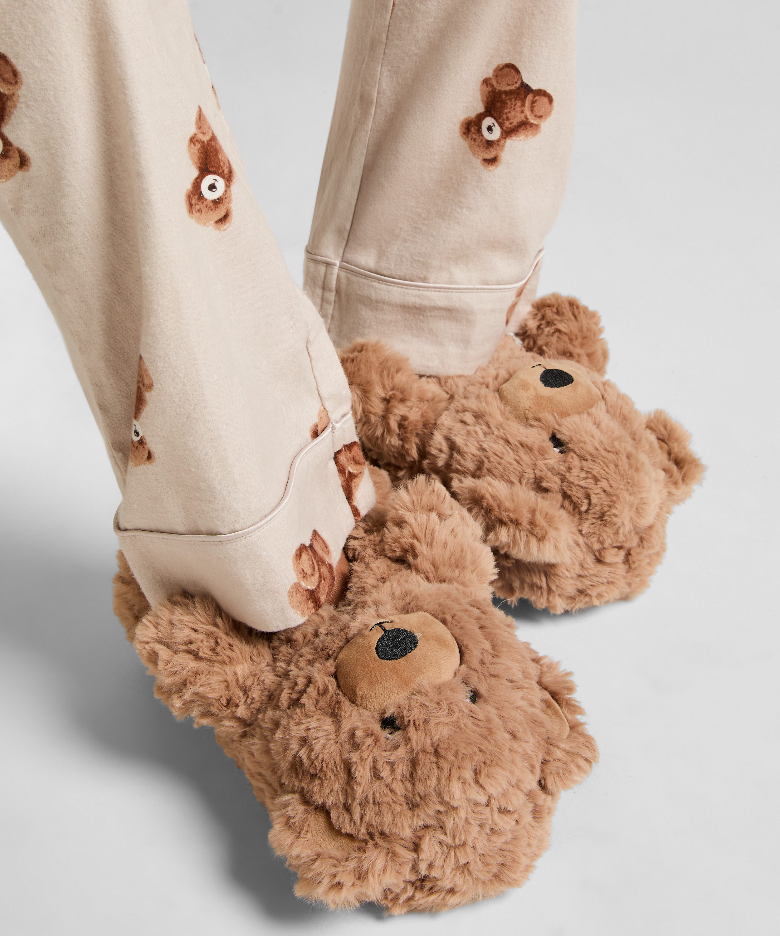 Pantoffeln Teddy Bear, Beige, main