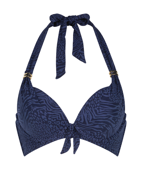 Vorgeformtes Push-up Bügel-Bikini-Top Kai, Blau