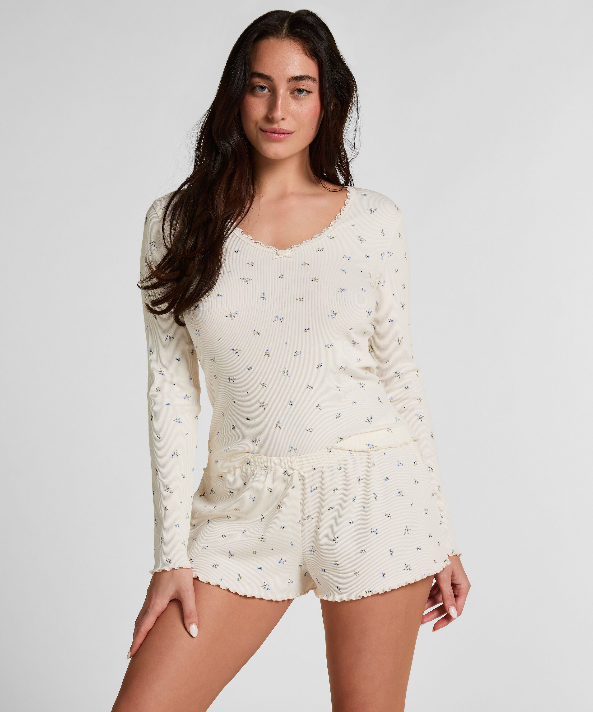 Ensemble Pyjama Daisy, Blanc