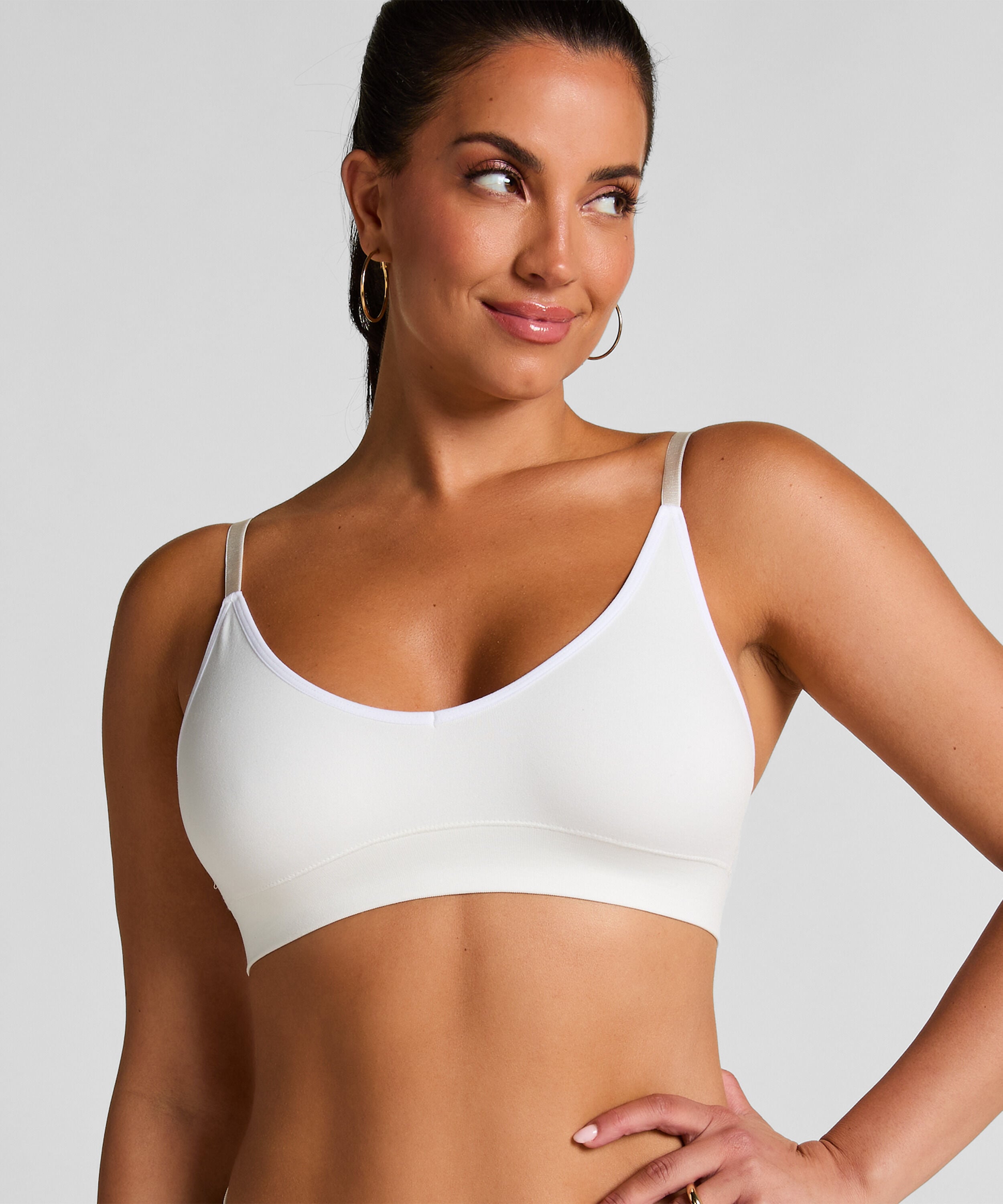 Triangel-Bralette Dide, Weiß